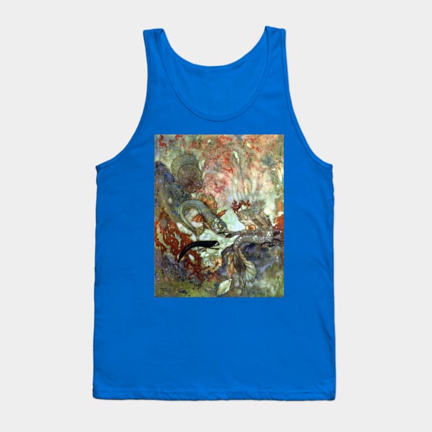 The Merman King - Edmund Dulac Tank Top by forgottenbeauty